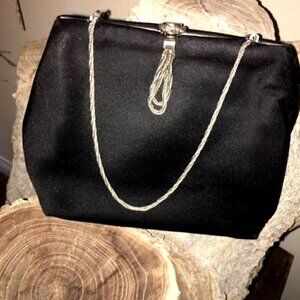 Spulcioni Firenze Purse Vintage Black with Chain & Tassel, Pristine & ve…
